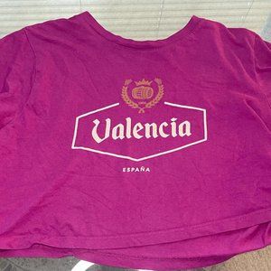cotton on "valencia espana" crop top
